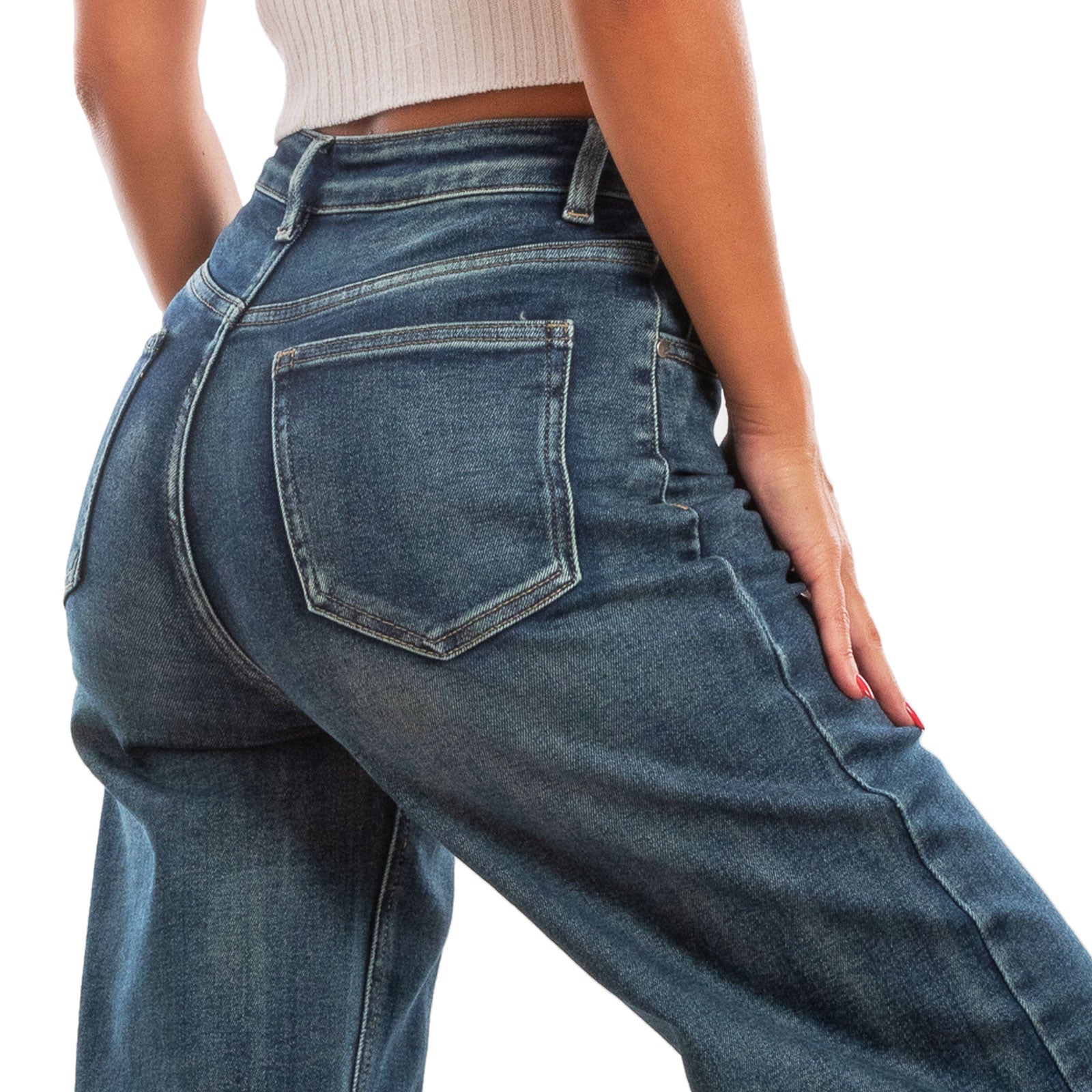 toocool jeans donna pantaloni denim campana zampa vita alta fx1203
