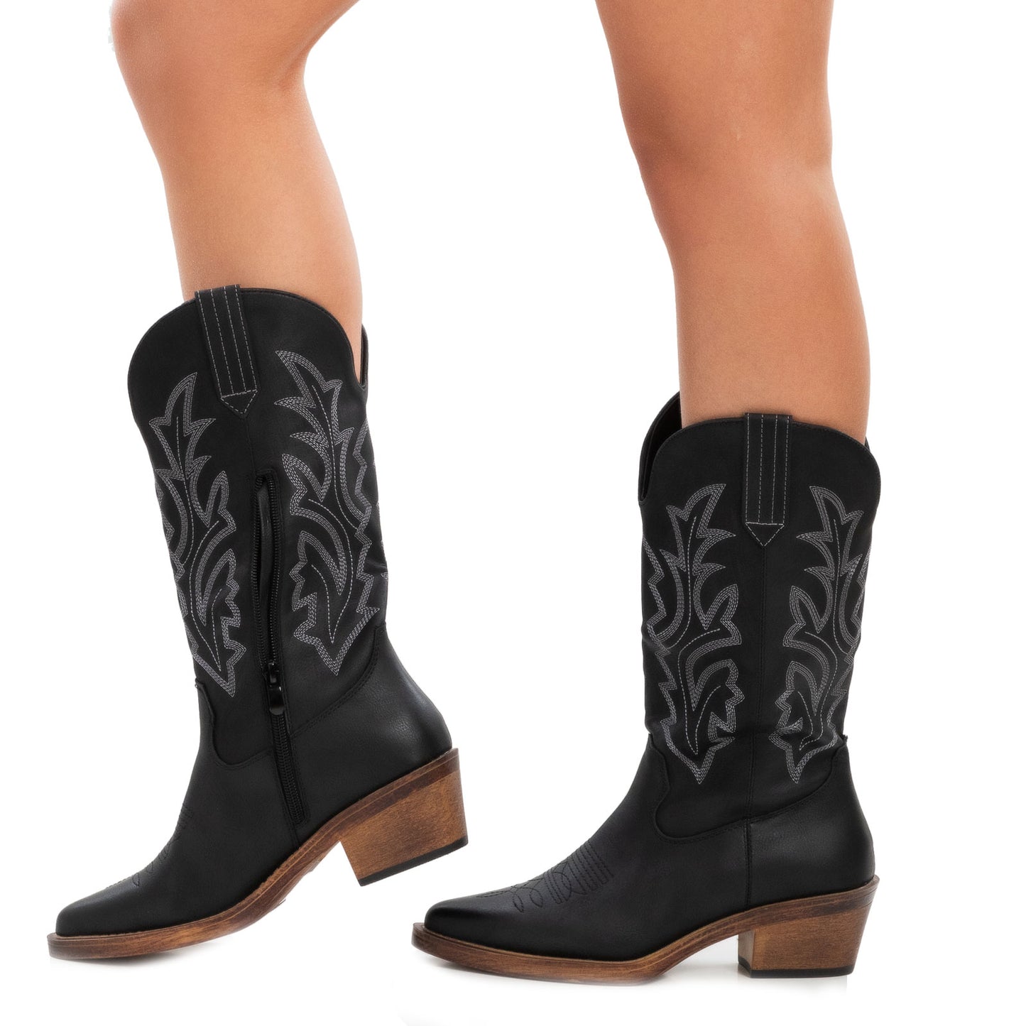 toocool stivali donna texani cowboy western camperos g676