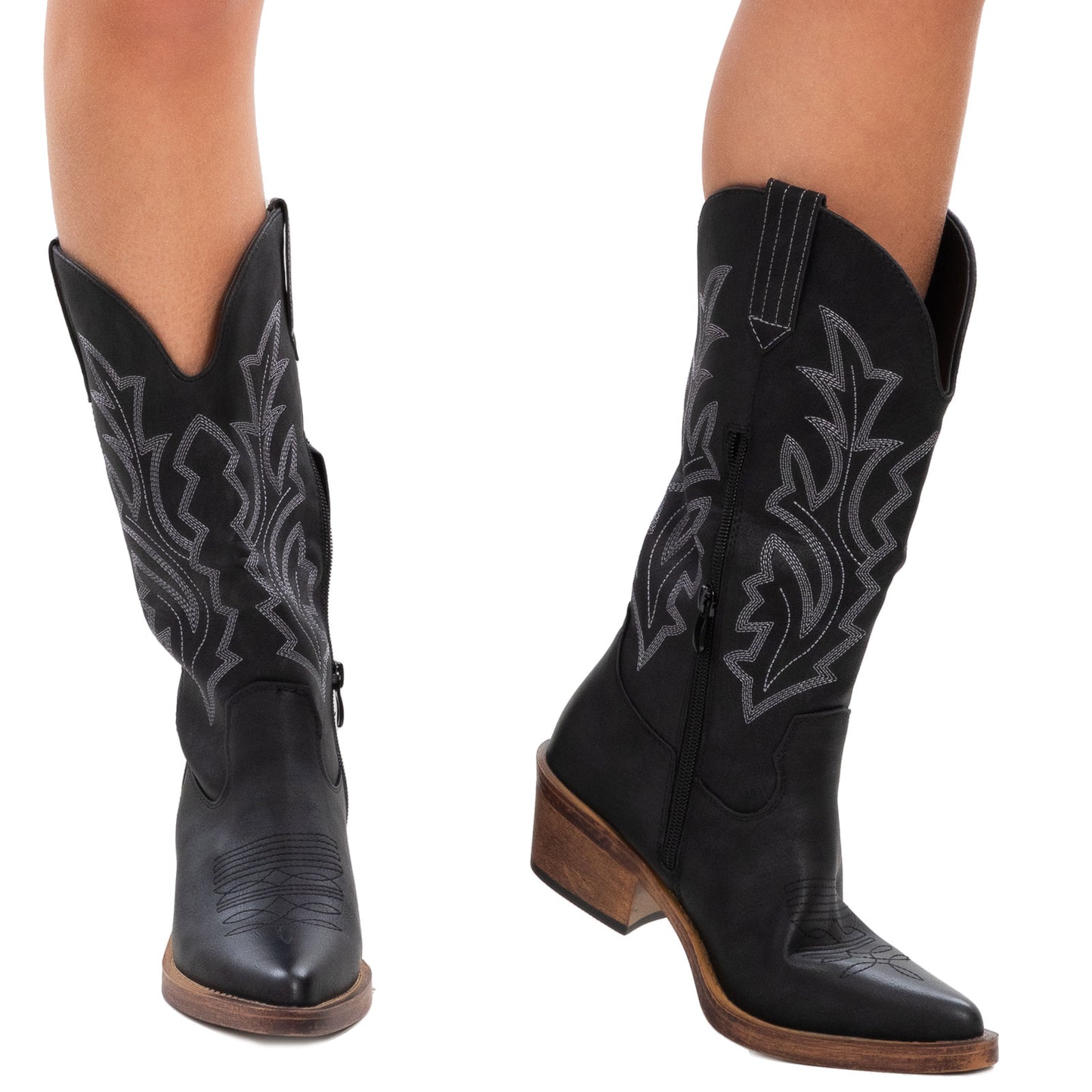 toocool stivali donna texani cowboy western camperos g676