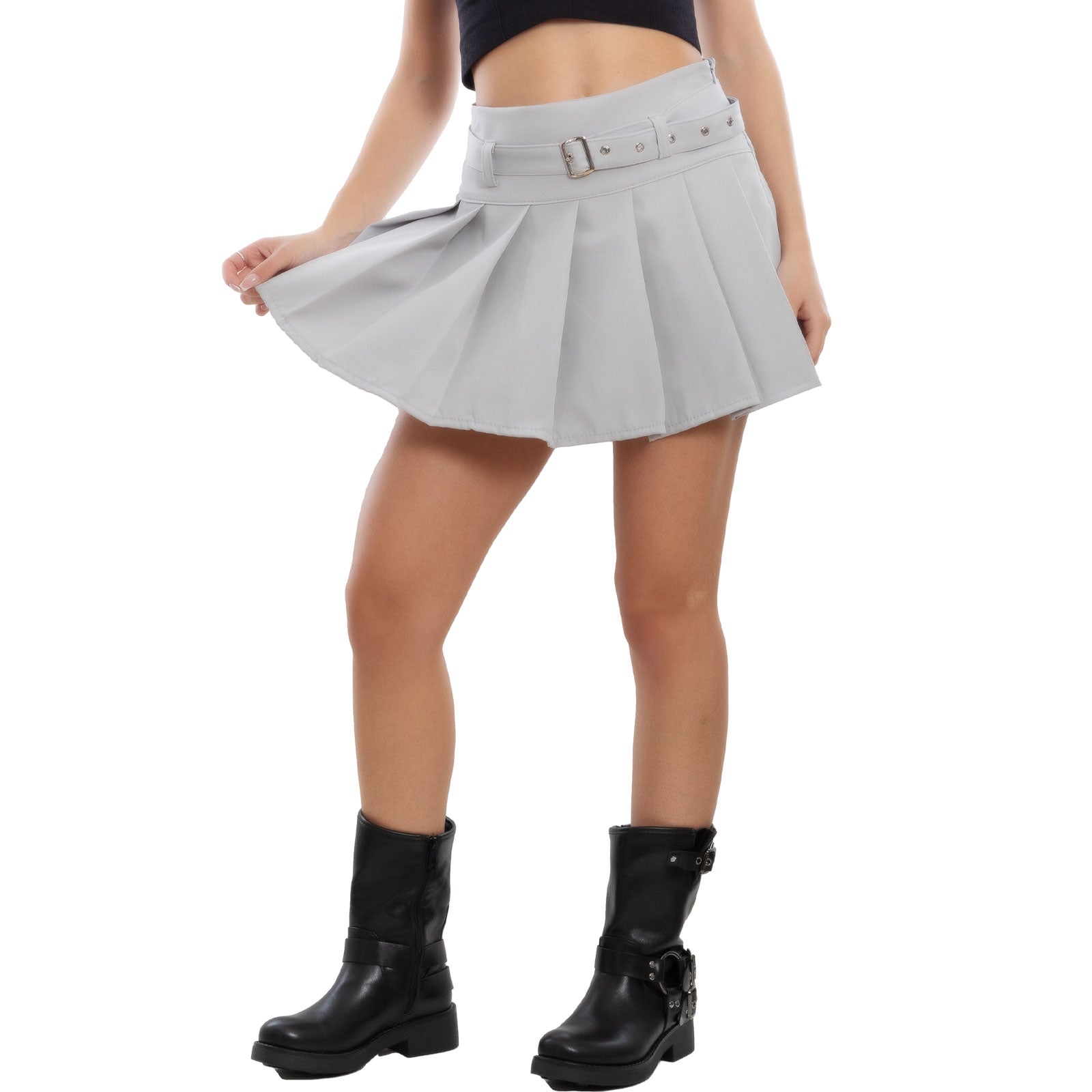 toocool gonna corta donna minigonna pantaloncini pieghe vi 1621