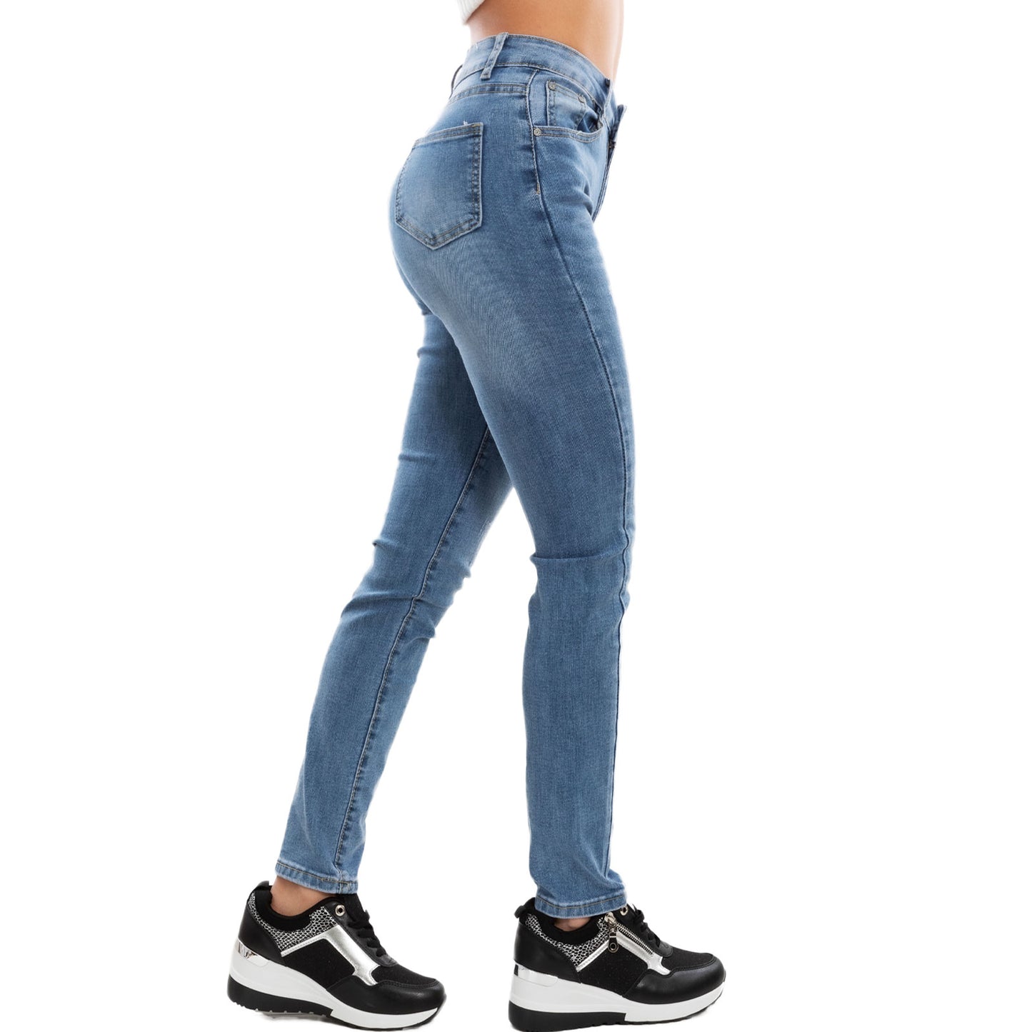 Jeans Donna Slim Fit Elasticizzati Pantaloni Denim Vita Alta Push Up VI-2481