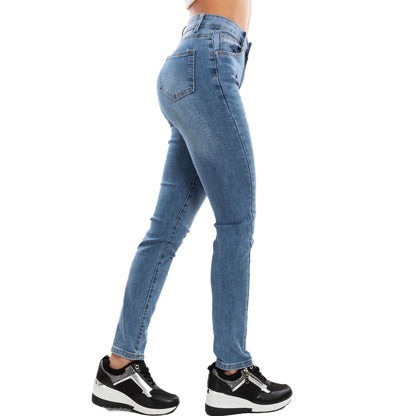 Jeans Donna Slim Fit Elasticizzati Pantaloni Denim Vita Alta Push Up VI-2481