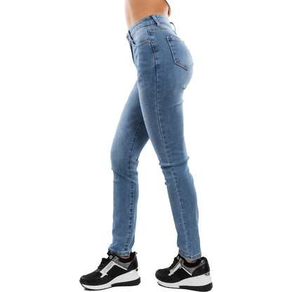 Jeans Donna Slim Fit Elasticizzati Pantaloni Denim Vita Alta Push Up VI-2481
