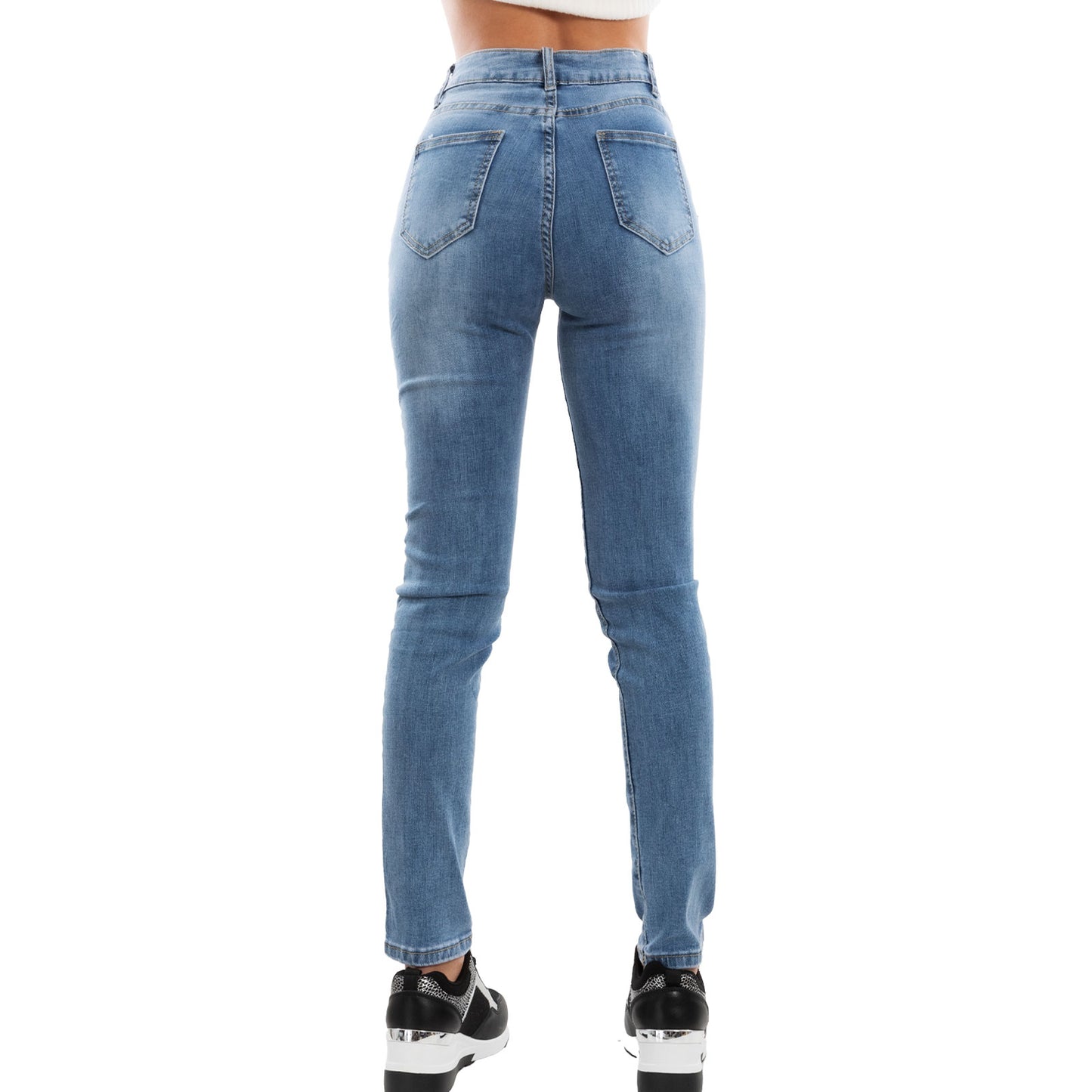 Jeans Donna Slim Fit Elasticizzati Pantaloni Denim Vita Alta Push Up VI-2481