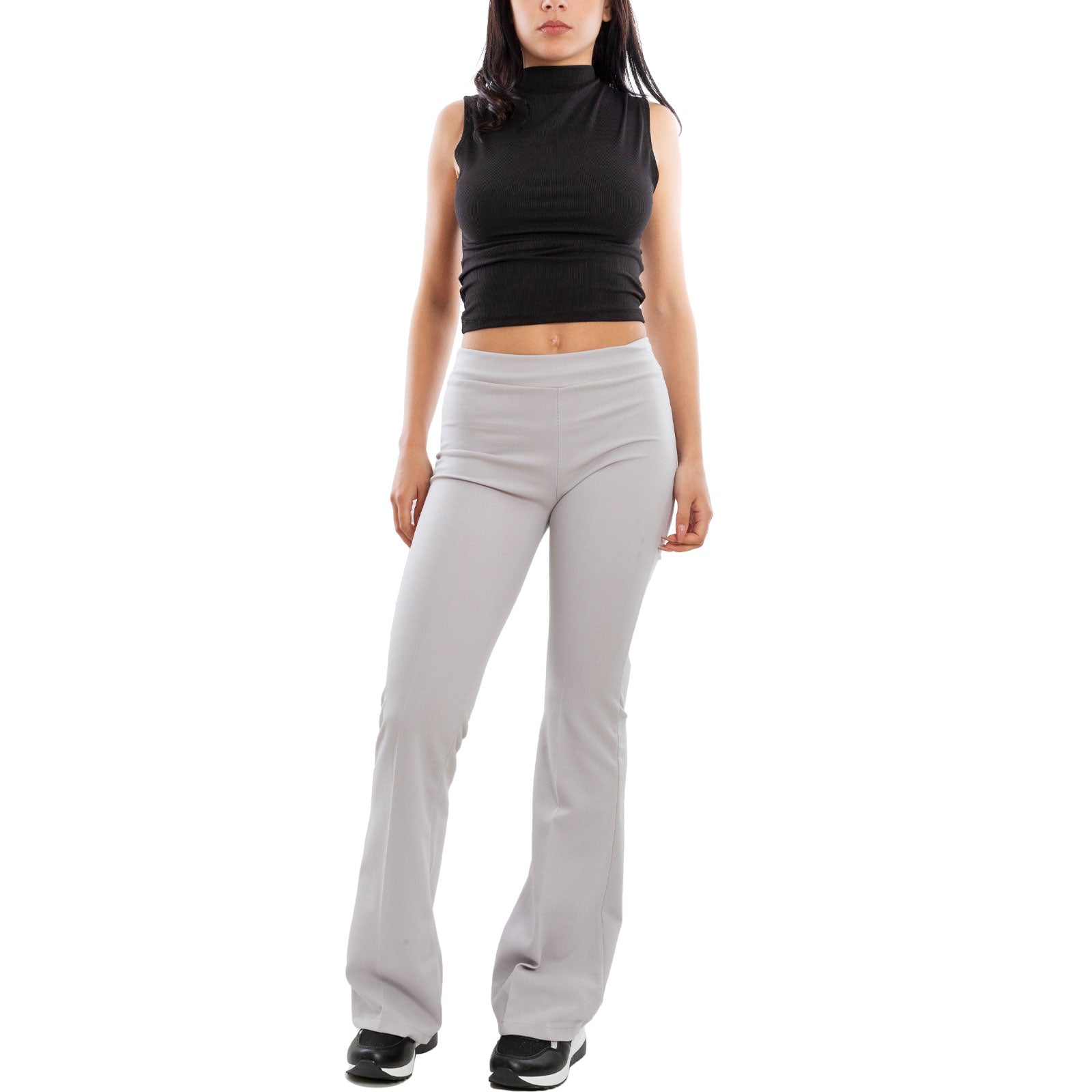 toocool top donna corto costine smanicato elasticizzato vi 5033