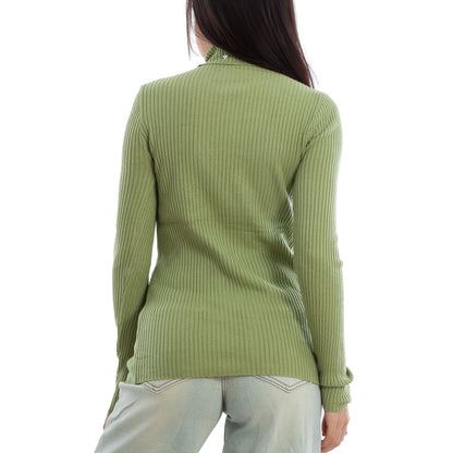 toocool maglione donna maglia a costine dolcevita collo alto vi 6880