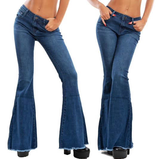 toocool jeans zampa elefante flare campana wt 835