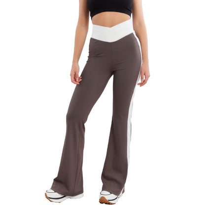 toocool leggings pantaloni donna zampa vita alta elasticizzati yy011