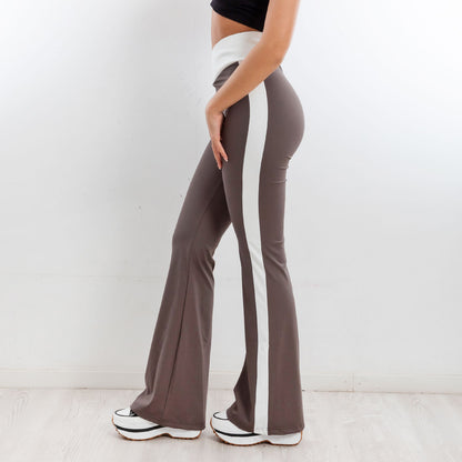 toocool leggings pantaloni donna zampa vita alta elasticizzati yy011