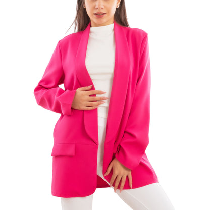 toocool blazer donna elegante sfoderato oversize giacca leggera aperta casual manica lunga toocool vi 7415 nero sl