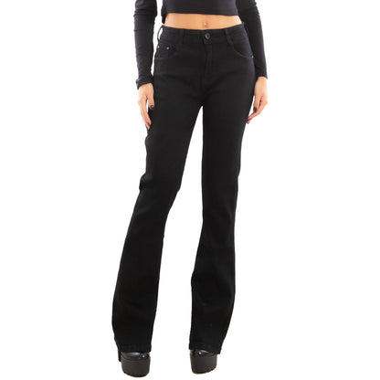 toocool jeans donna pantaloni curvy zampa elefante campana flare push up elasticizzati toocool a9966