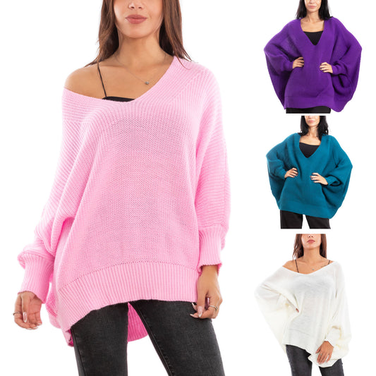 immagine-1-toocool-maglione-pullover-scollo-v-oversize-ms-2146
