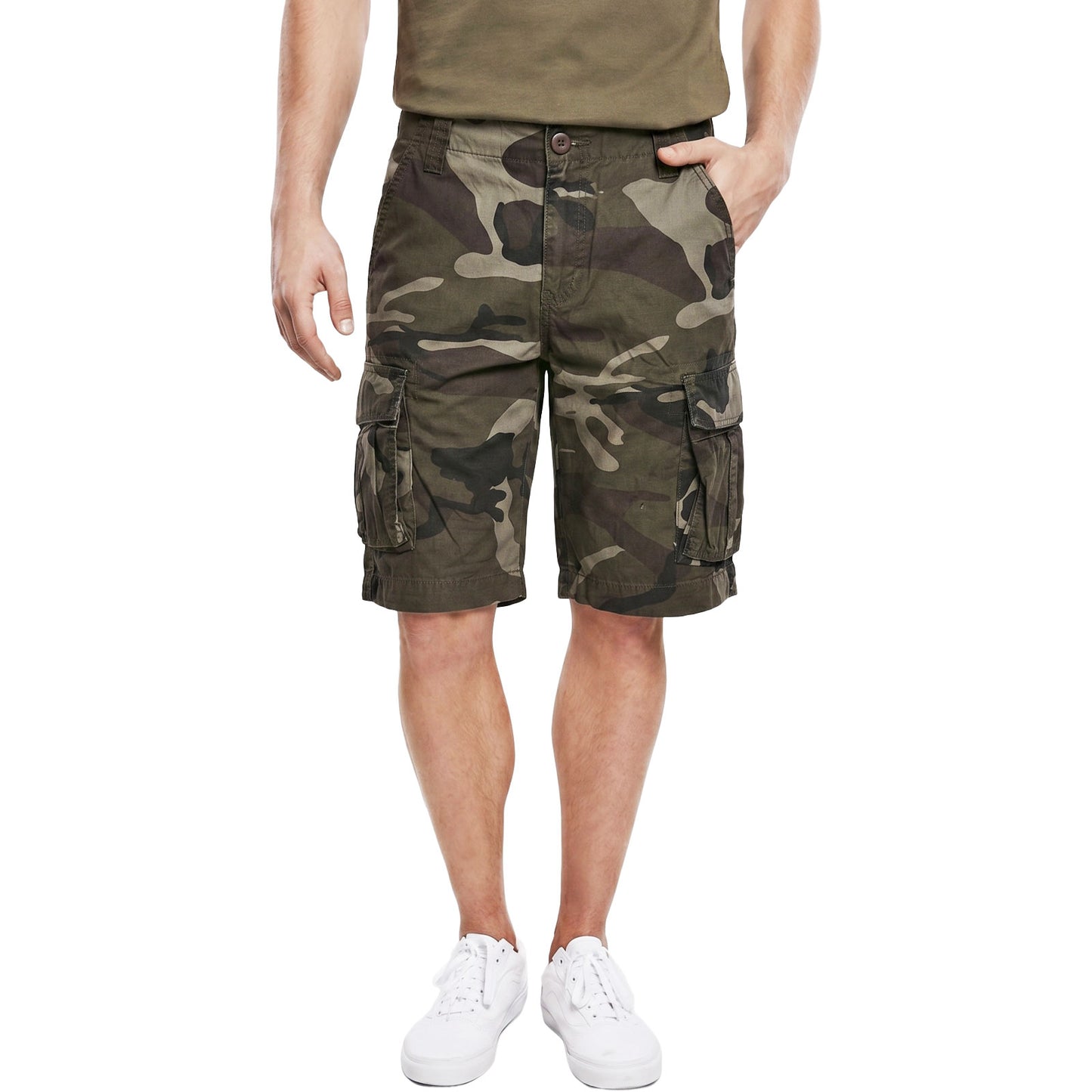 toocool pantaloncini cargo uomo camouflage militare bermuda cotone tasconi laterali outdoor tempo libero toocool lb832 mimetico verde 54