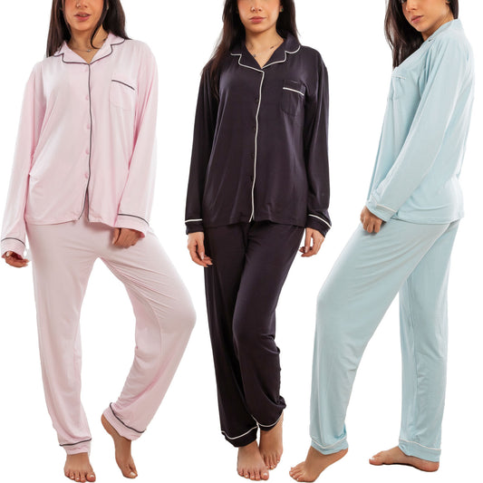 toocool pigiama donna due pezzi microfibra set loungewear maglia maniche lunghe pantaloni lunghi classico toocool m467 rosa xl