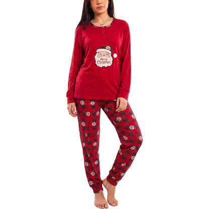 toocool pigiama donna natalizio felpato due pezzi toocool f1258 rosso m