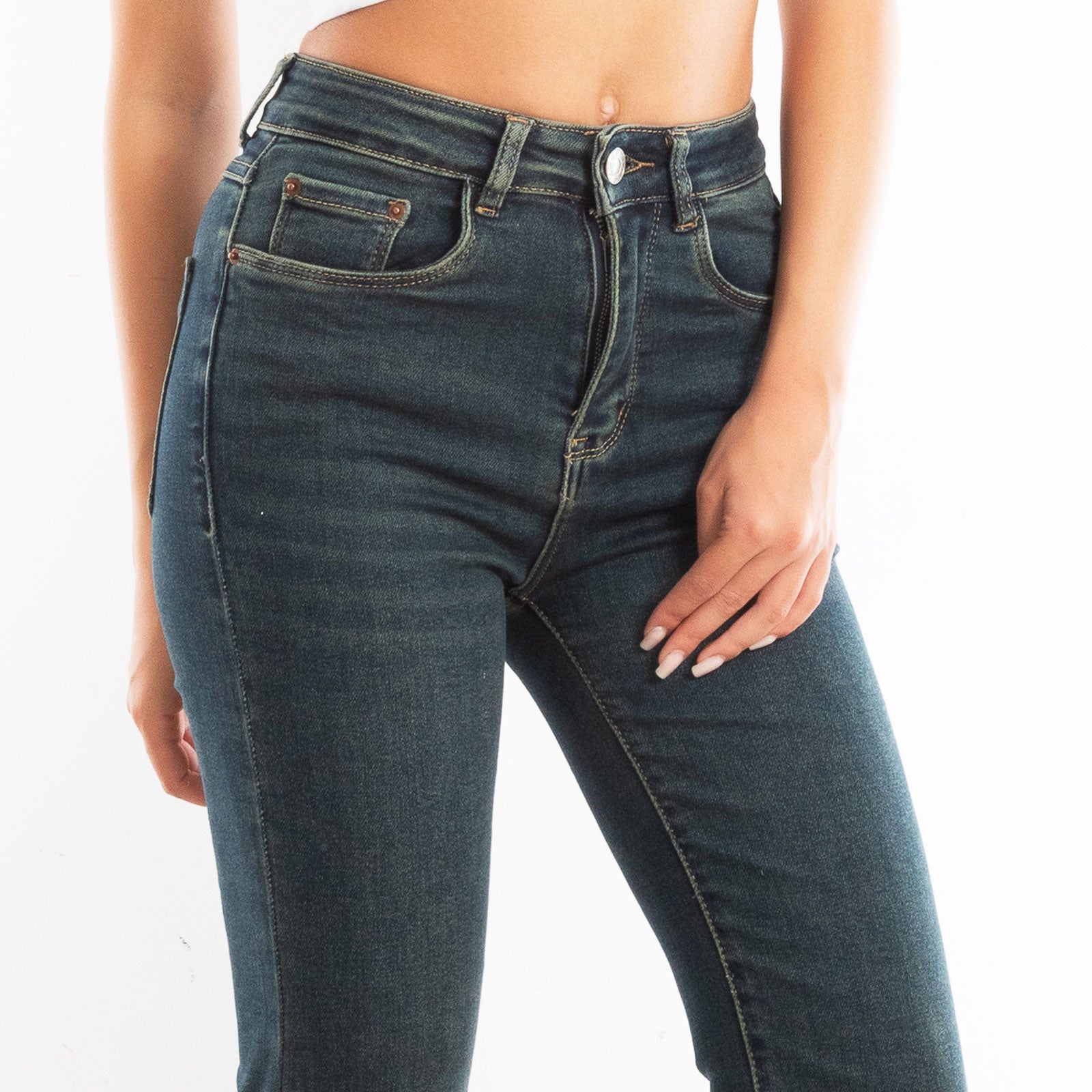 toocool jeans donna pantaloni campana zampa elefante flare pantaloni elasticizzati vita alta toocool km3560 nero xs