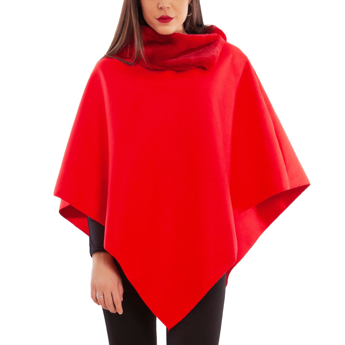 toocool mantella donna poncho panno vb 2991