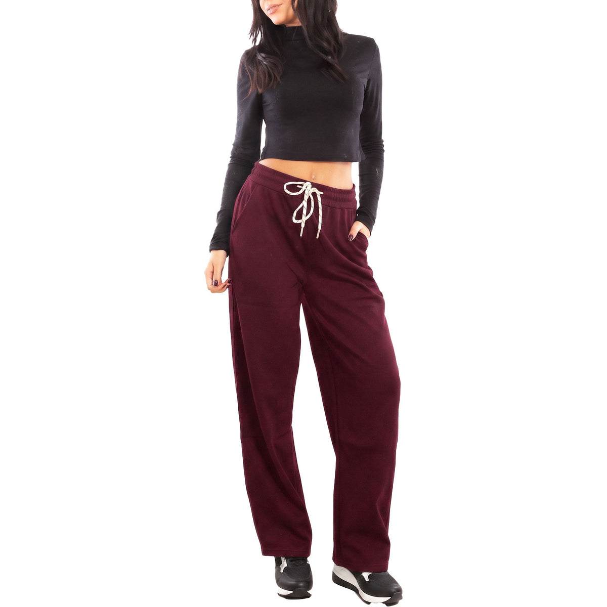 toocool pantaloni tuta donna sportivi casual toocool yv3870 nero s