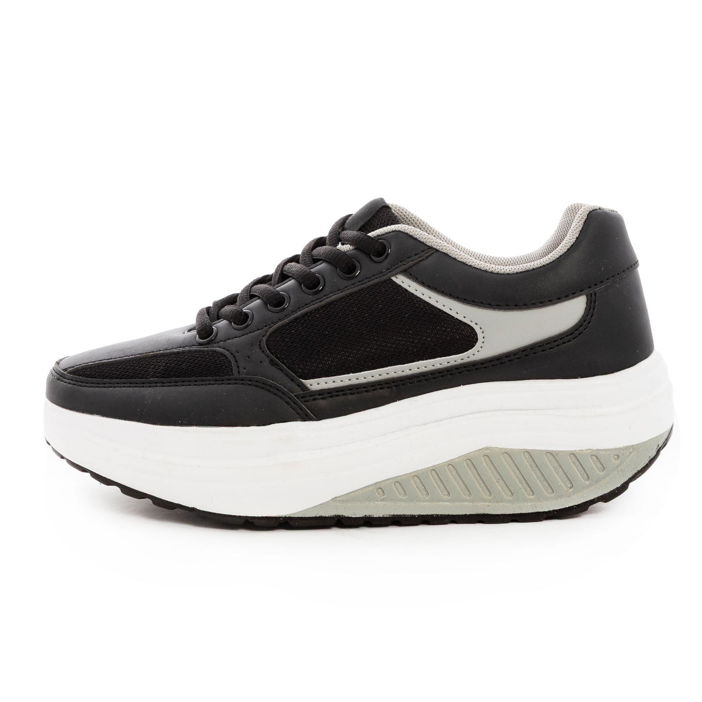 toocool scarpe ginnastica dimagranti donna suola oscillante antiscivolo fitness camminata leggere confortevoli toocool sd1618 nerofuxia 36