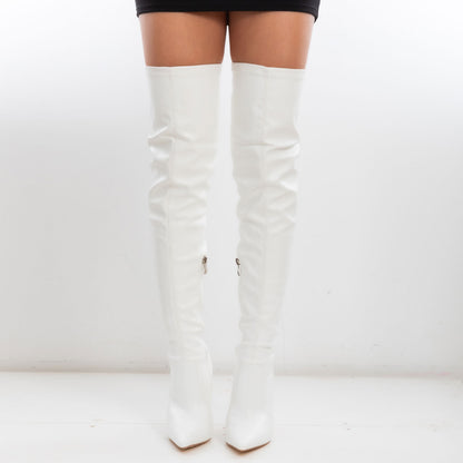 toocool stivali alti donna cuissardes alti sopra ginocchio pelle sintetica toocool x8247