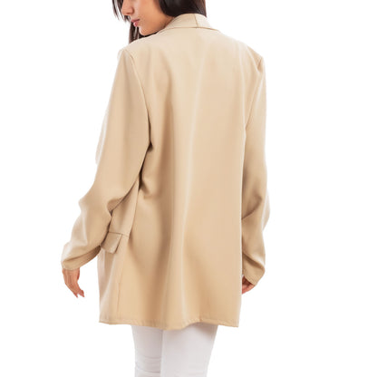 toocool blazer donna elegante sfoderato oversize giacca leggera aperta casual manica lunga toocool vi 7415 nero sl