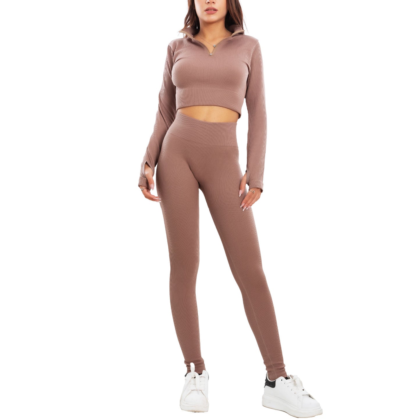 immagine-11-toocool-completo-sportivo-tuta-ginnastica-vita-alta-y011