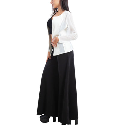 toocool giacca pelle sintetica donna velata elegante g987