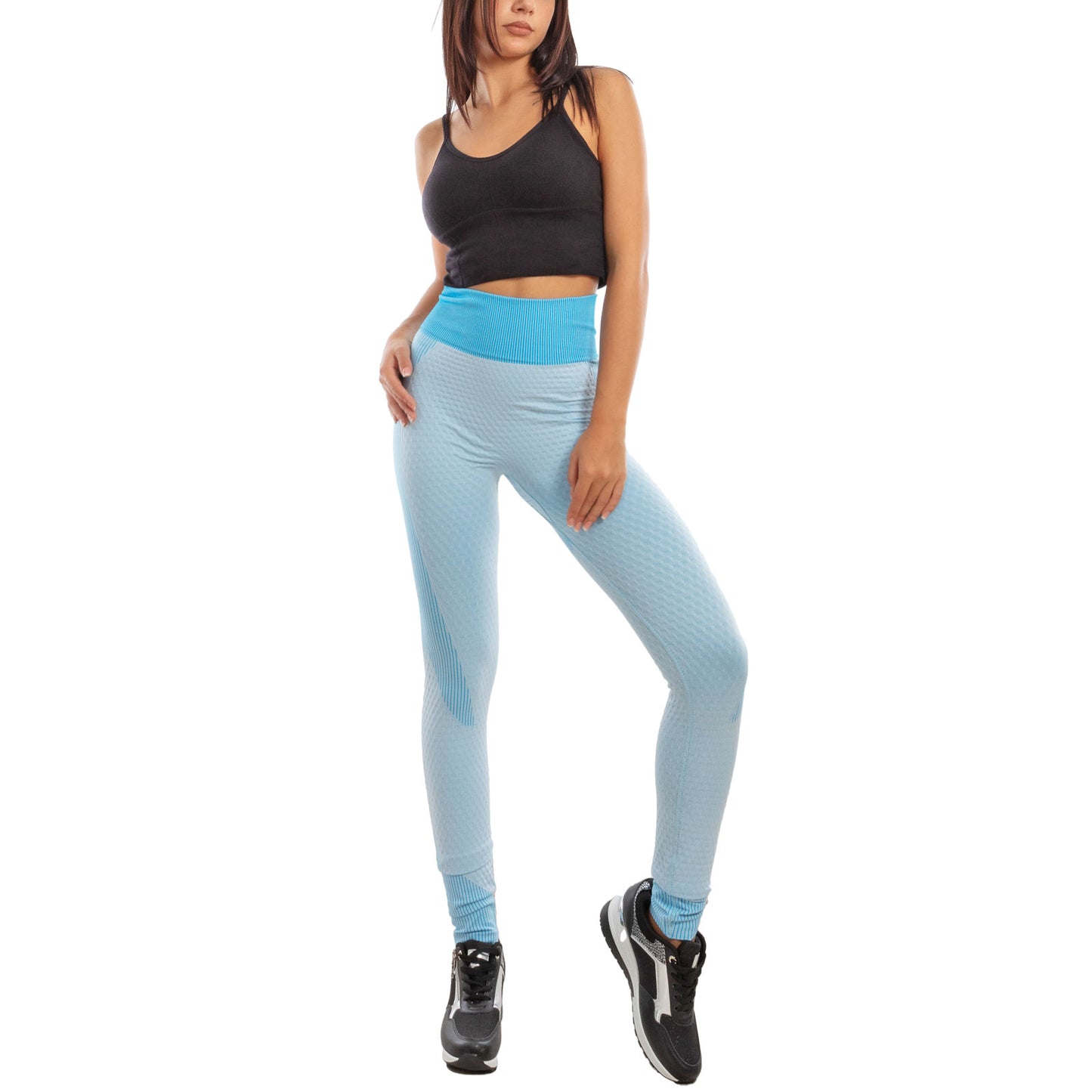 toocool leggings sportivi donna pantaloni palestra fitness f626