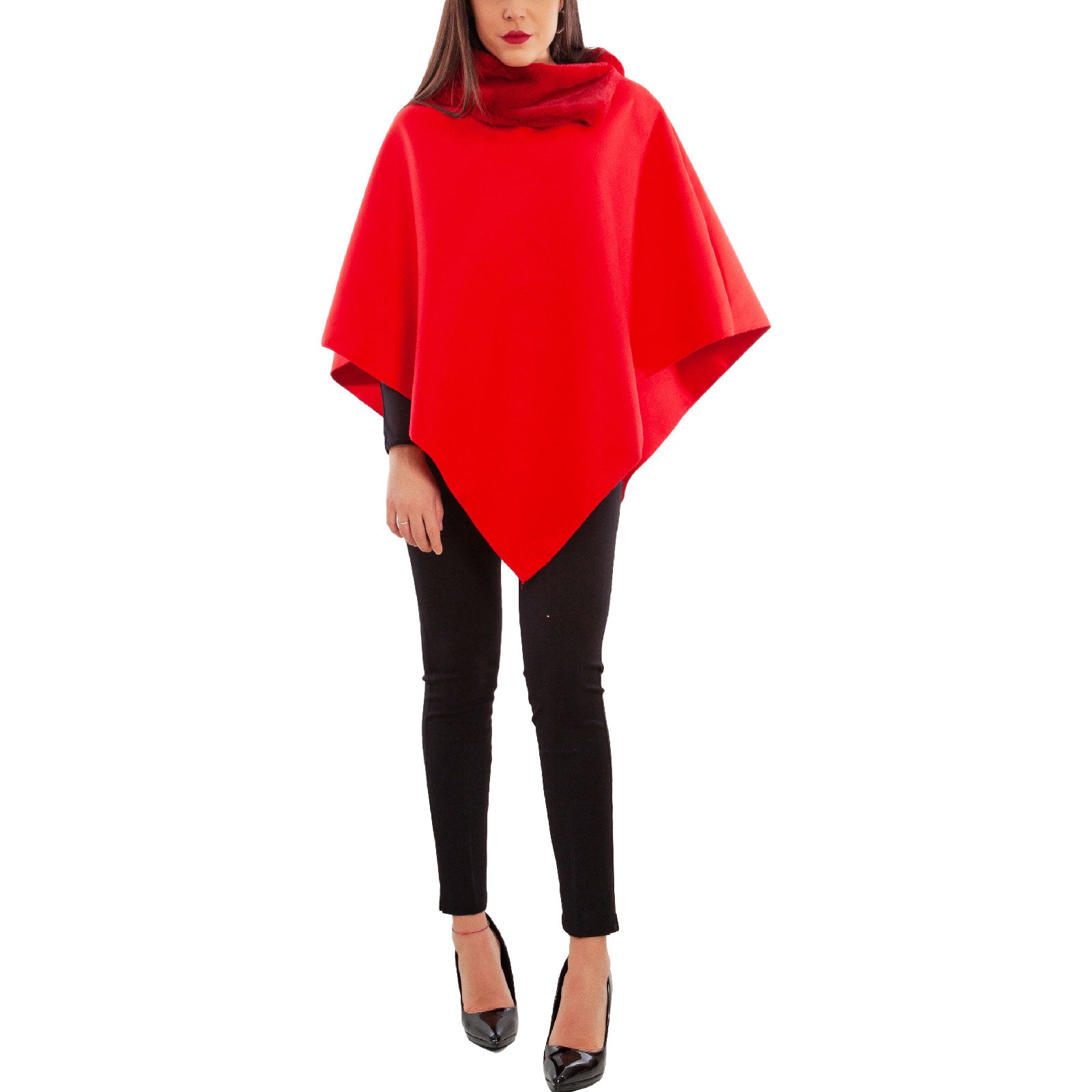 toocool mantella donna poncho panno vb 2991