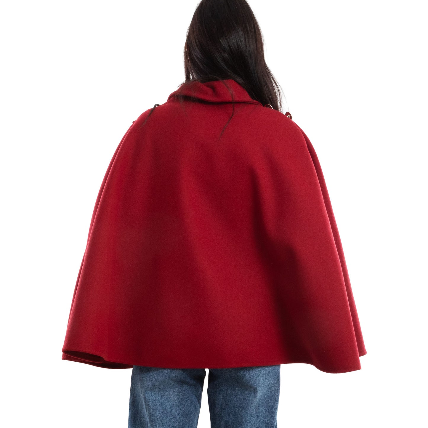 toocool mantellina poncho donna elegante bottoni dorati cape a portafoglio vb 5693