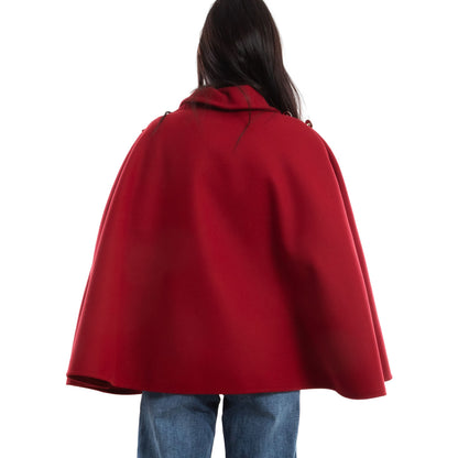 toocool mantellina poncho donna elegante bottoni dorati cape a portafoglio vb 5693