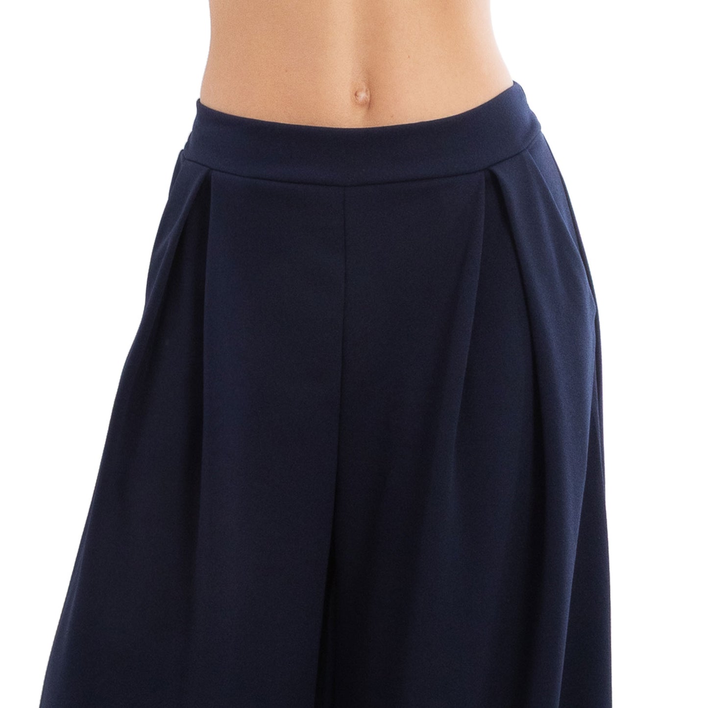 toocool pantaloni donna palazzo pinces eleganti ampi larghi con tasche toocool ms 6934 nero sl