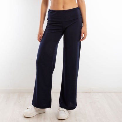 toocool pantaloni donna sportivi vita alta yoga palestra morbidi elasticizzati toocool vi 5396 nero s