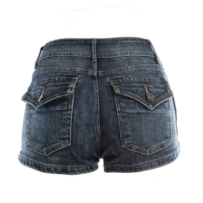 toocool shorts pantaloncini jeans donna corti hot pants vita media toocool t8128 blu xs
