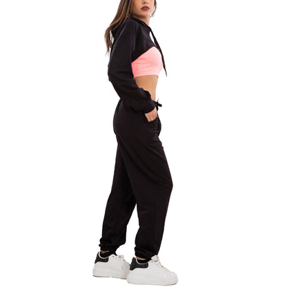 toocool tuta donna completo fitness sport vi 3249 grigio sm
