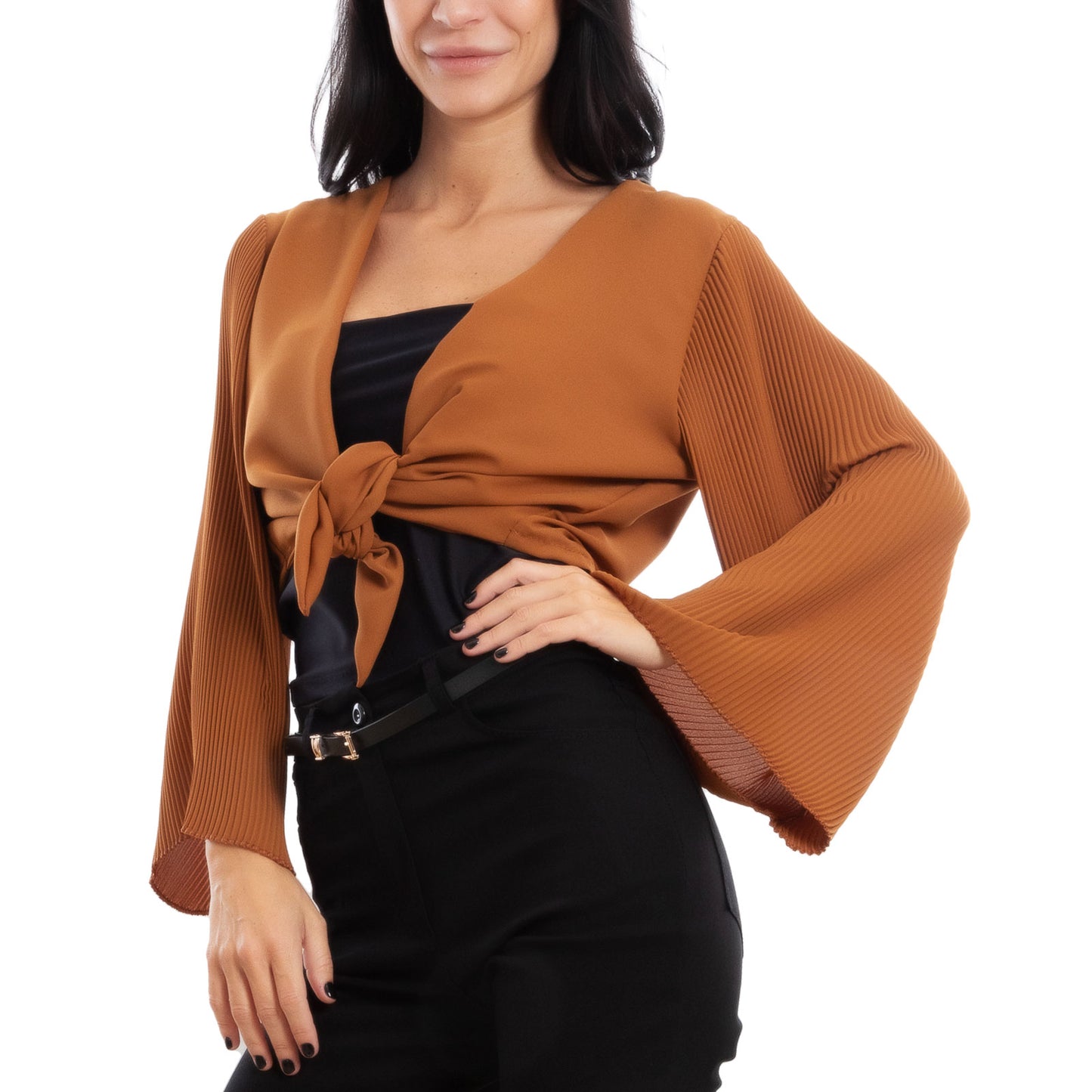 immagine-12-toocool-coprispalle-bolero-cardigan-maniche-lunghe-nodo-vi-8891