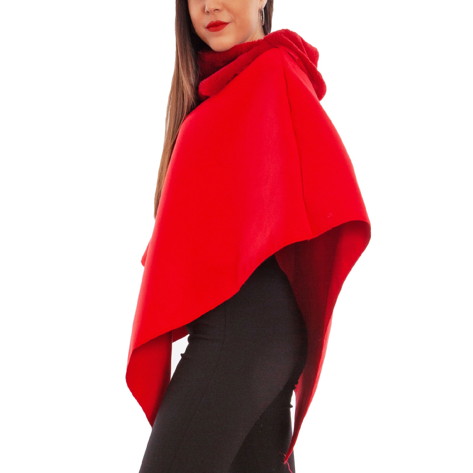toocool mantella donna poncho panno vb 2991