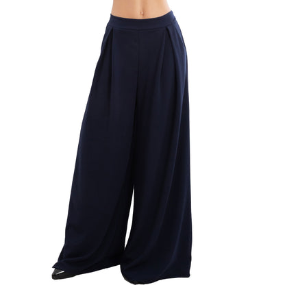 toocool pantaloni donna palazzo pinces eleganti ampi larghi con tasche toocool ms 6934 nero sl