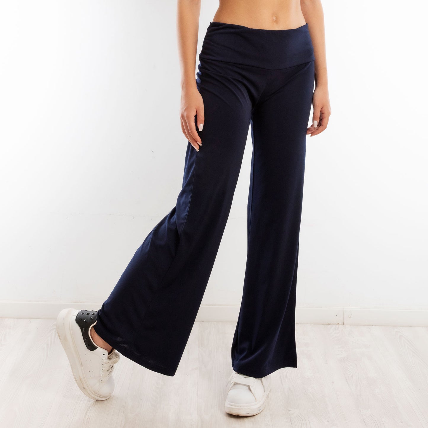 toocool pantaloni donna sportivi vita alta yoga palestra morbidi elasticizzati toocool vi 5396 nero s