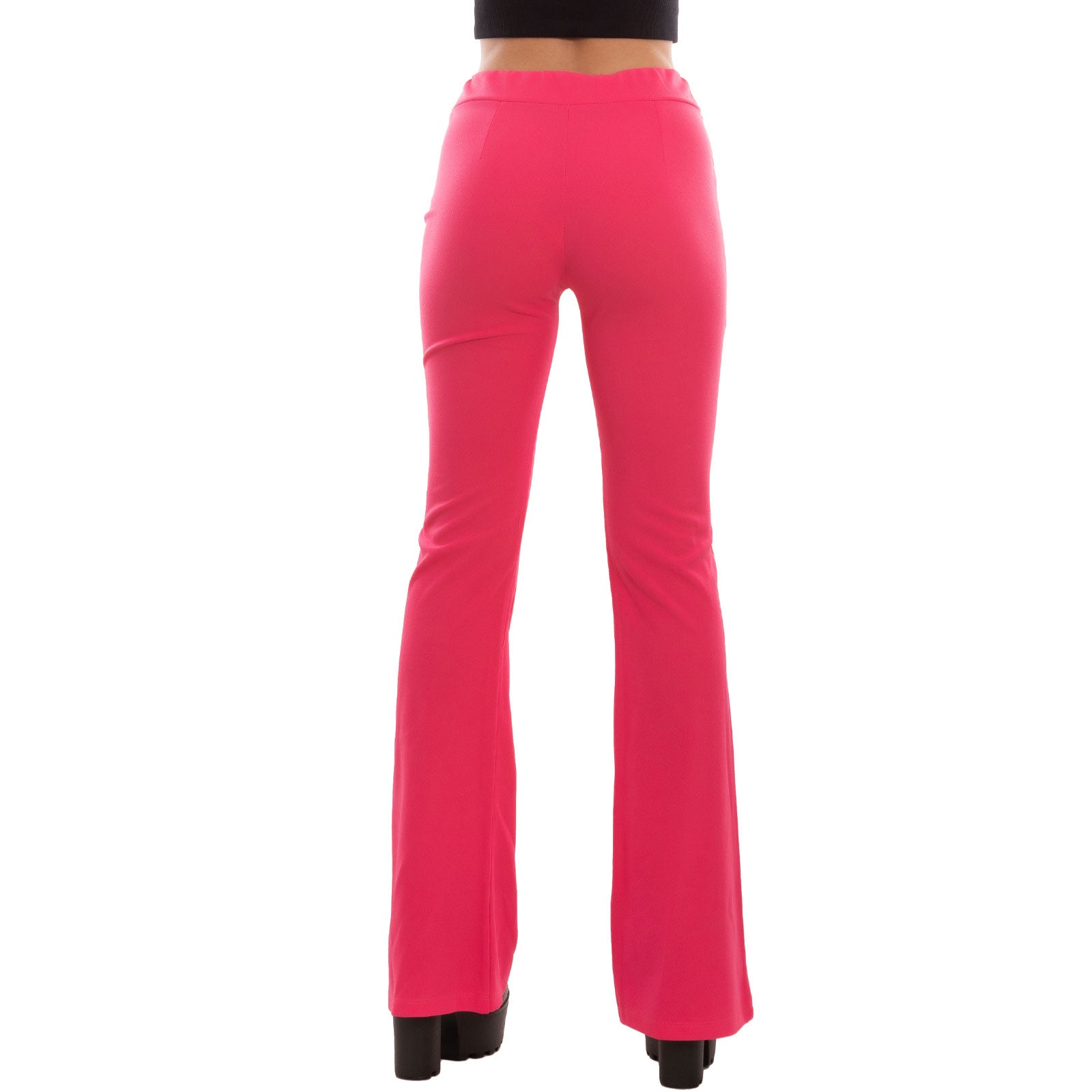 toocool pantaloni zampa donna elasticizzati flare eleganti vita alta comodi e versatili per ufficio tempo libero e cerimonie toocool as 5165 beige s