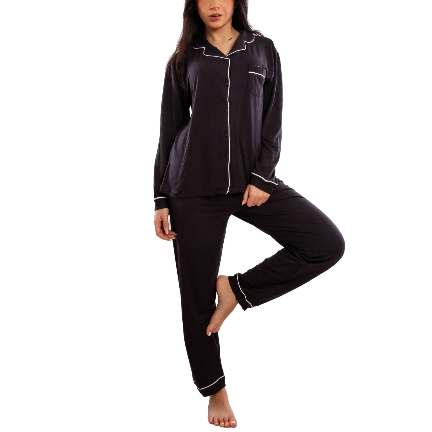 toocool pigiama donna due pezzi microfibra set loungewear maglia maniche lunghe pantaloni lunghi classico toocool m467 rosa xl