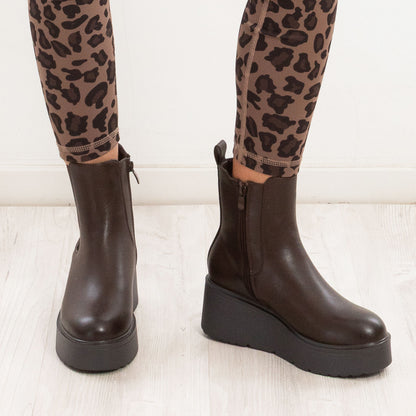 toocool stivali chelsea donna stivaletti alla caviglia elastici slip on zeppa toocool xg110 nero 36