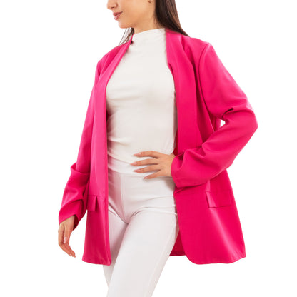 toocool blazer donna elegante sfoderato oversize giacca leggera aperta casual manica lunga toocool vi 7415 nero sl