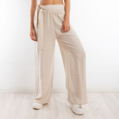 toocool pantaloni palazzo donna leggeri estivi freschi comodi cintura toocool yv260 nero sm