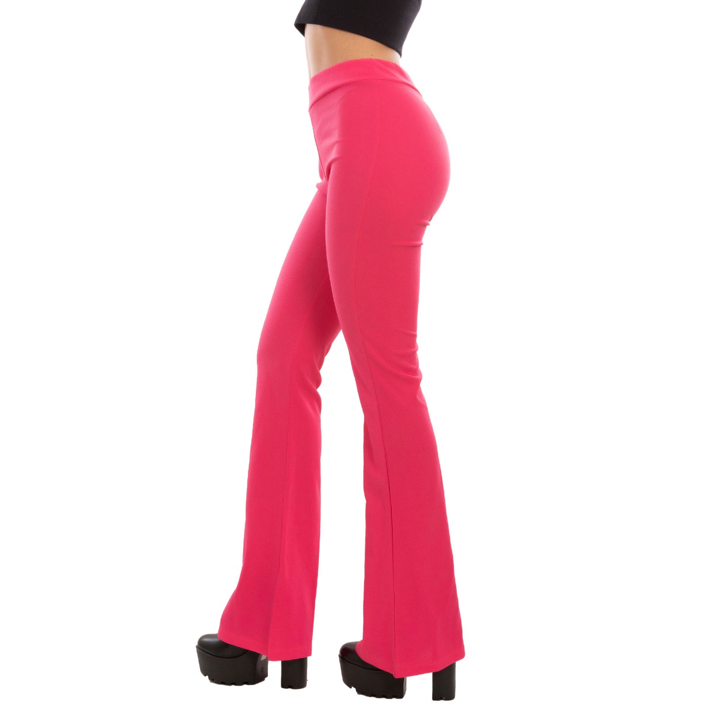 toocool pantaloni zampa donna elasticizzati flare eleganti vita alta comodi e versatili per ufficio tempo libero e cerimonie toocool as 5165 beige s