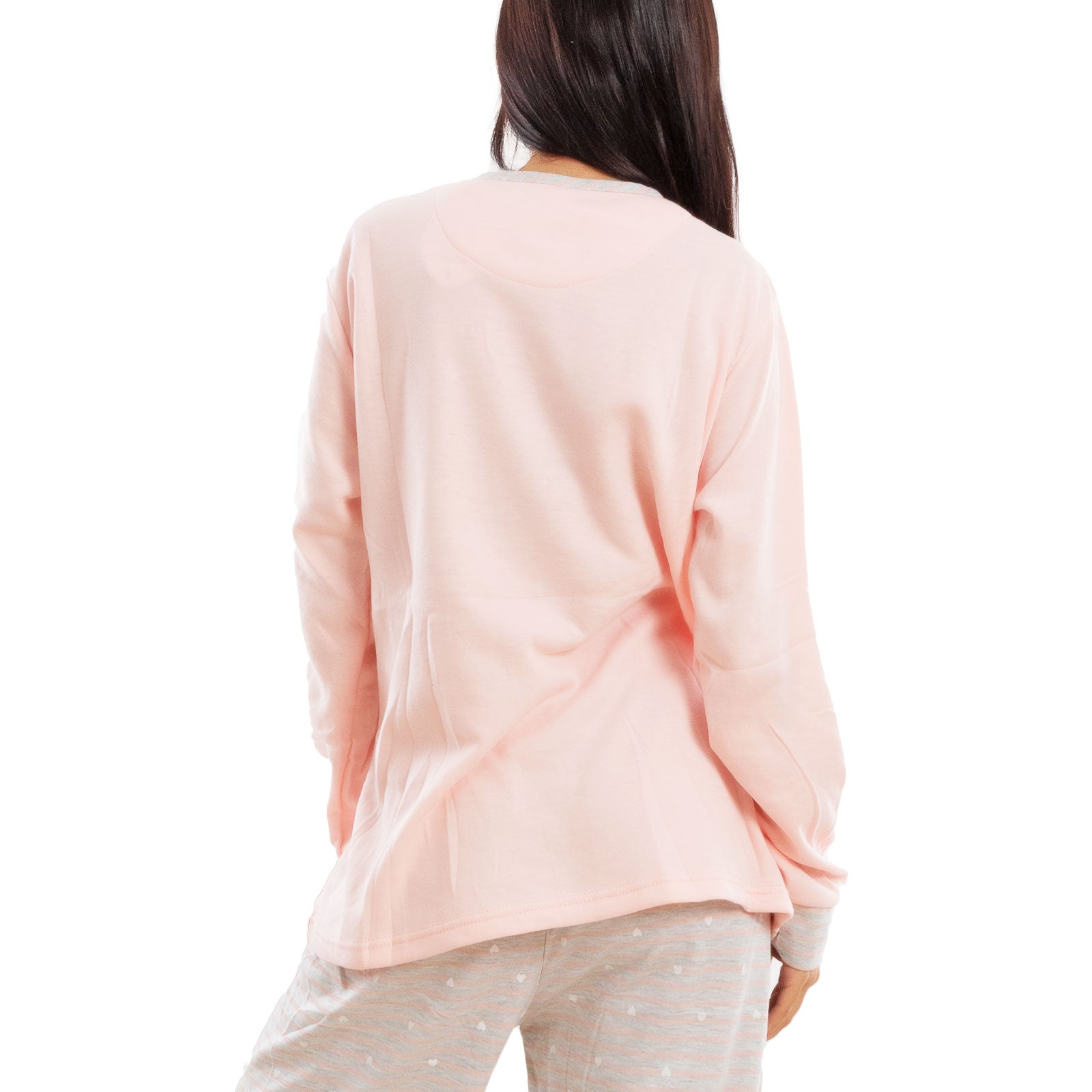 toocool pigiama donna invernale felpato gatti maniche lunghe caldo cotone pantaloni toocool f5678 grigio m