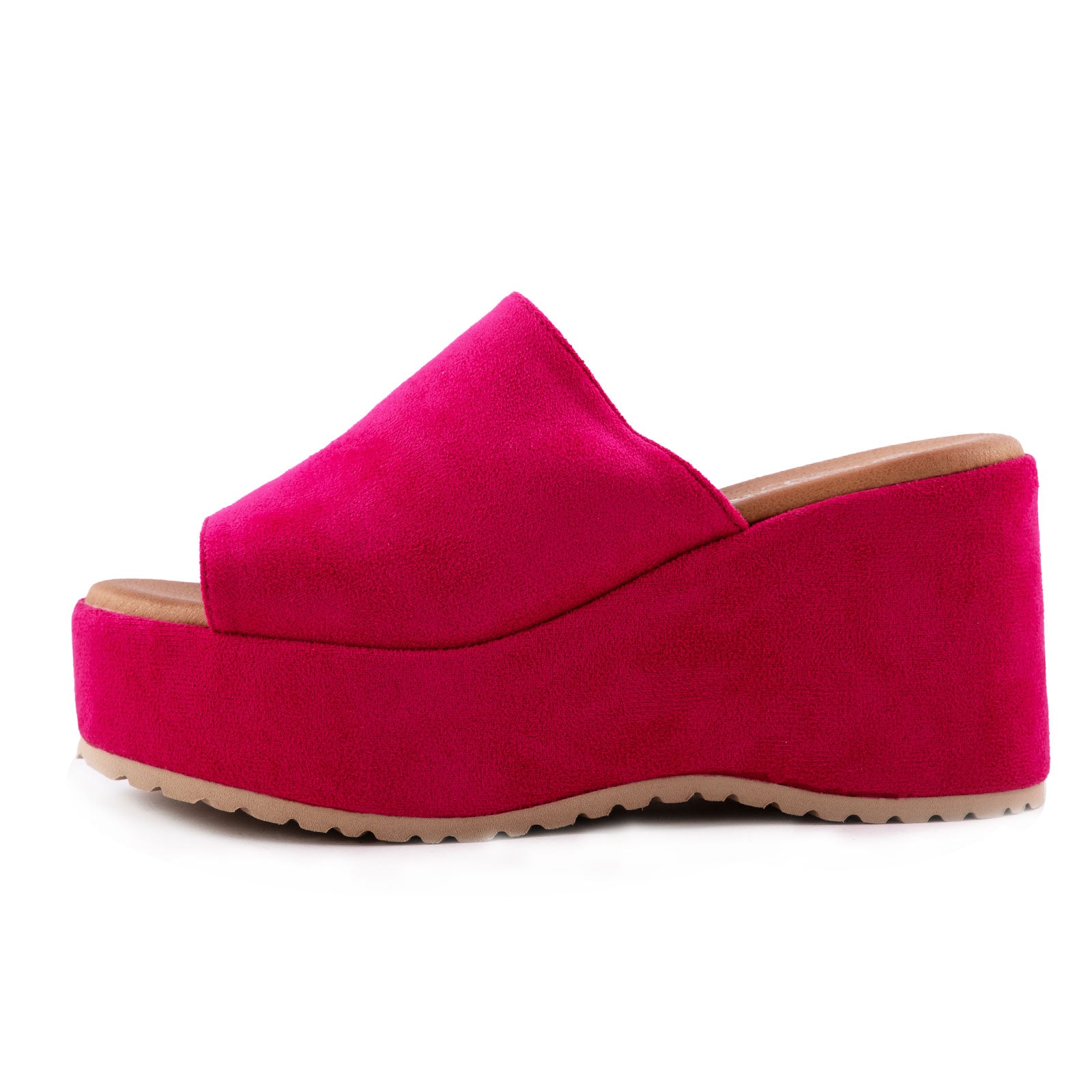 toocool sabot donna sandali scamosciati zeppa flatform hd055 181