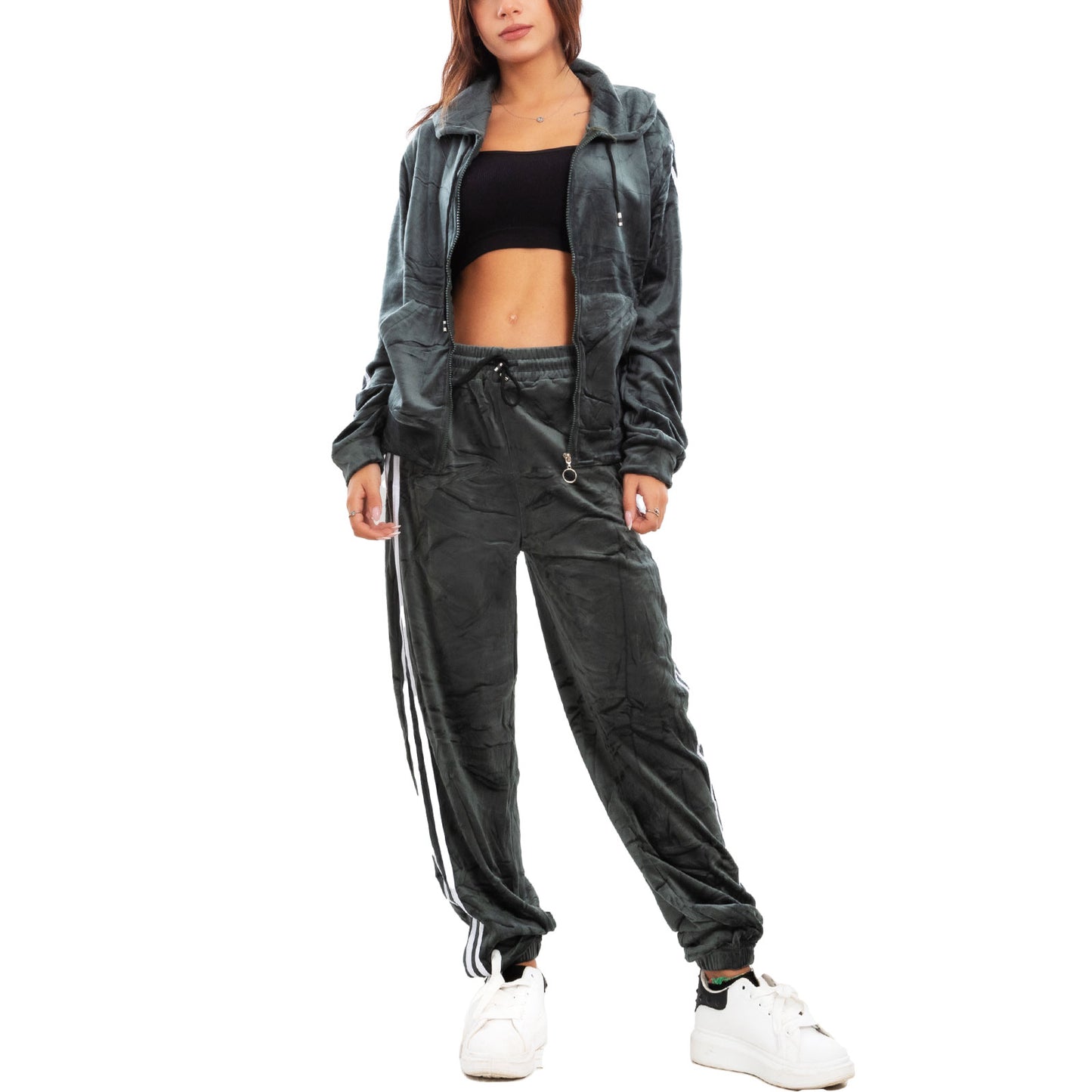 immagine-13-toocool-tuta-sportiva-donna-velour-velluto-ciniglia-cappuccio-be-8502