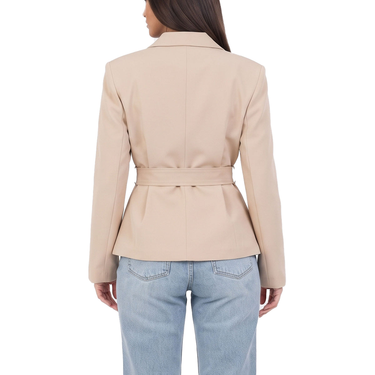 toocool giacca donna sfoderata elegante cintura coprispalle toocool vi 56210 nero taglia unica