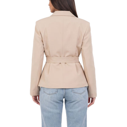 toocool giacca donna sfoderata elegante cintura coprispalle toocool vi 56210 nero taglia unica